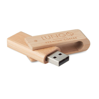 Logo trade promotional products image of: Bamboo USB