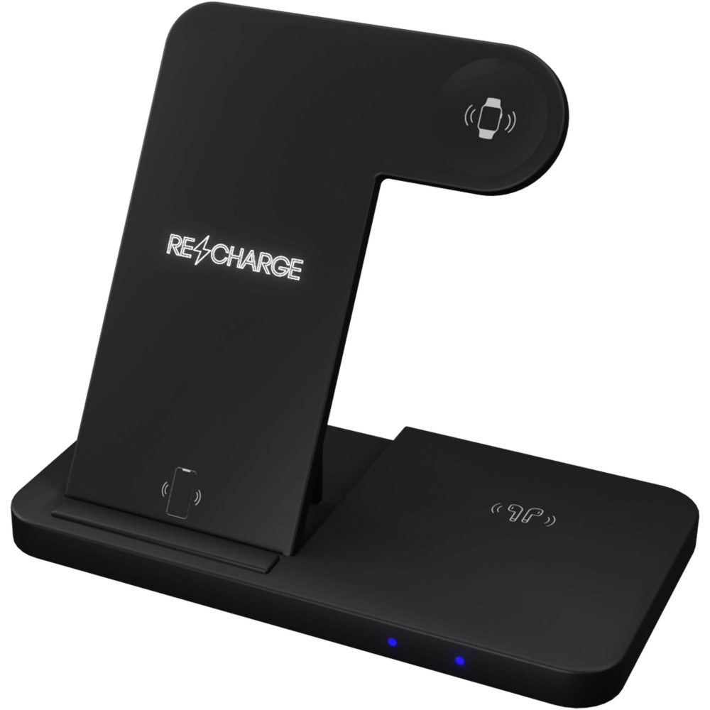 Logotrade promotional items photo of: SCX.design W28 3-in-1 wireless charging base with phone stand