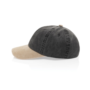 Logotrade promotional item image of: BEAU AWARE™ Washed 6 panel 270gsm cotton twill two tone cap