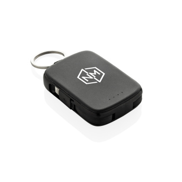 Logo trade business gifts image of: Nexo RCS keychain 2000 mah powerbank with integrated cables