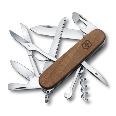 Logotrade advertising products photo of: VICTORINOX Pocket Knife Huntsman Wood 13 functions