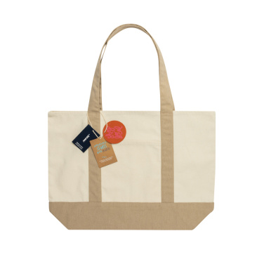 Logo trade promotional item photo of: SHOP LOCAL AWARE™ recycled cotton 350gsm Tote bag