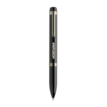Logotrade promotional product image of: Swiss peak OSLO recycled stainless steel deluxe pen