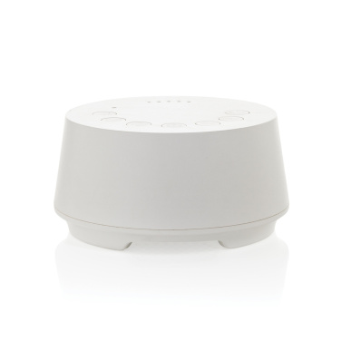 Logo trade promotional giveaways image of: Flora RCS recycled plastic white noise speaker