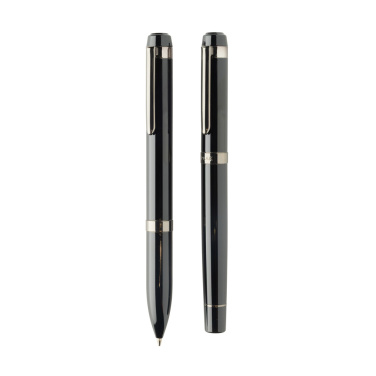 Logotrade promotional item image of: Swiss peak OSLO recycled stainless steel deluxe pen set
