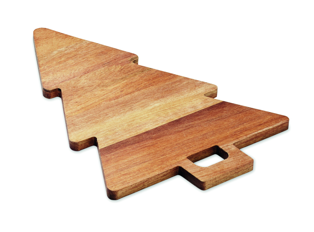 Logo trade promotional giveaway photo of: Acacia serving board Xmas tree
