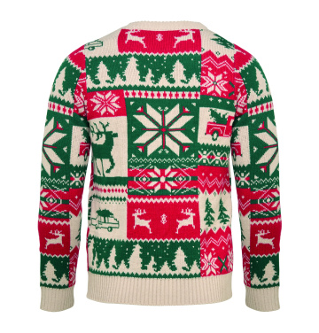 Logo trade promotional giveaways picture of: Christmas knitted sweater S-M