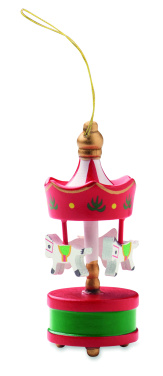 Logo trade corporate gift photo of: Wooden carousel ornament