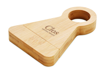 Logotrade promotional giveaway picture of: Bamboo bottle stand & opener