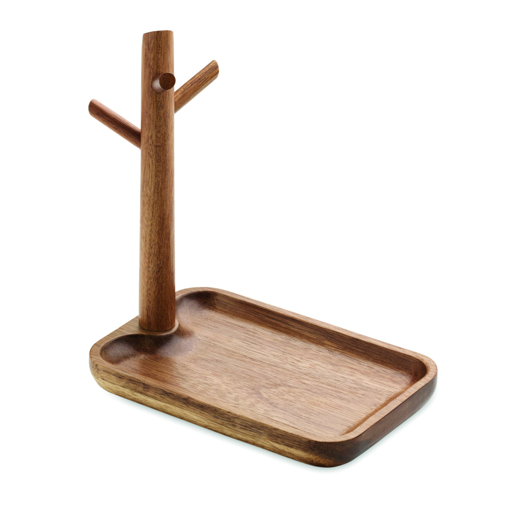 Logotrade promotional giveaway picture of: Acacia wood key tray holder