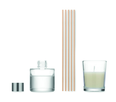 Logo trade promotional giveaway photo of: Vanilla diffuser & candle set