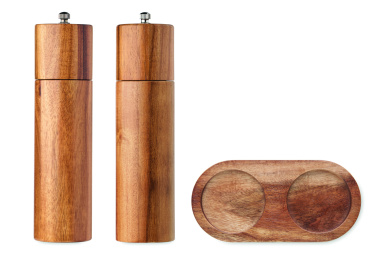 Logotrade corporate gift image of: Acacia salt & pepper grinders