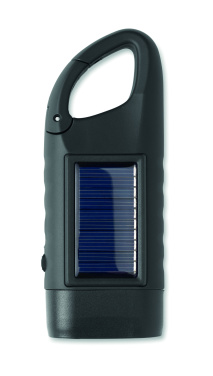 Logotrade promotional merchandise image of: Solar torch with dynamo crank