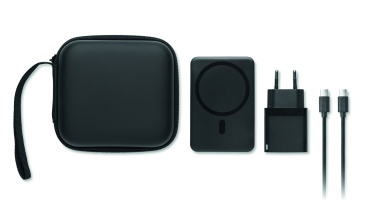 Logo trade corporate gifts picture of: Magnetic power bank set 5000mAh