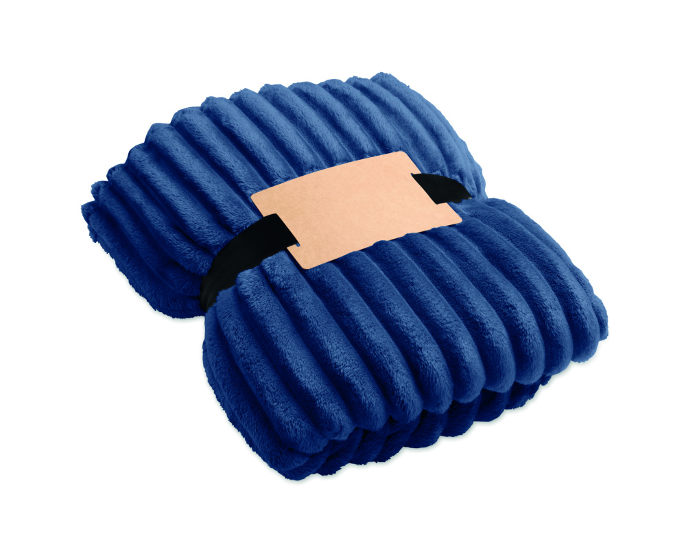 Logo trade promotional products picture of: RPET fleece striped blanket