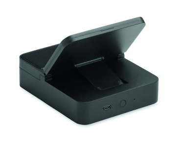 Logo trade promotional merchandise image of: Wireless speaker & charger 15W