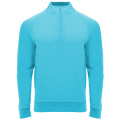 Epiro long sleeve unisex quarter zip sweatshirt, Fluor Turquoise