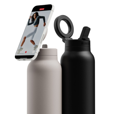 Logo trade promotional gifts picture of: RINGO Pro MagSafe® Waterbottle w Magnetic Booster Ring 710ML