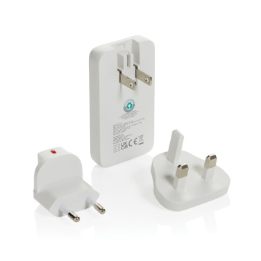 Logotrade promotional item image of: Fluxo RCS 65W flat GAN charger with universal connectors