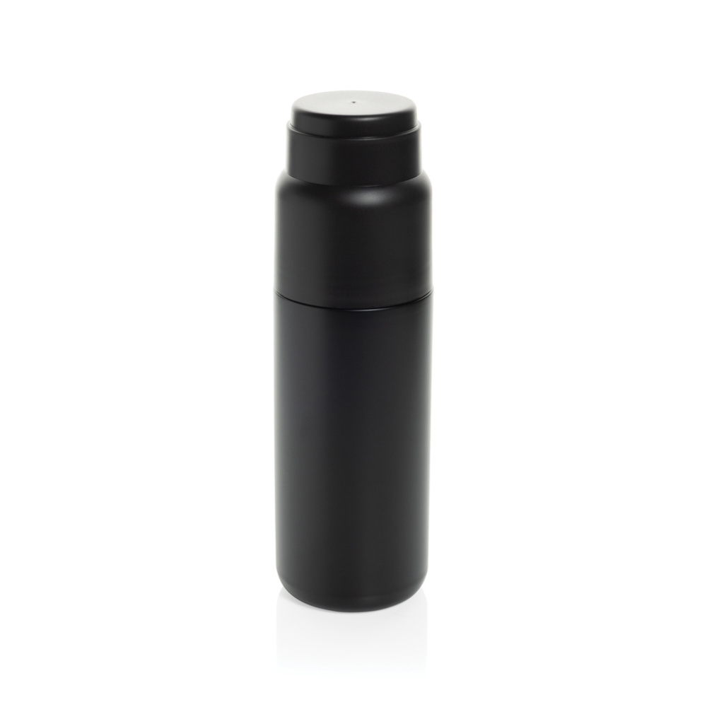 Logotrade promotional items photo of: Thermocup RCS recycled vacuum flask with cup 500ml