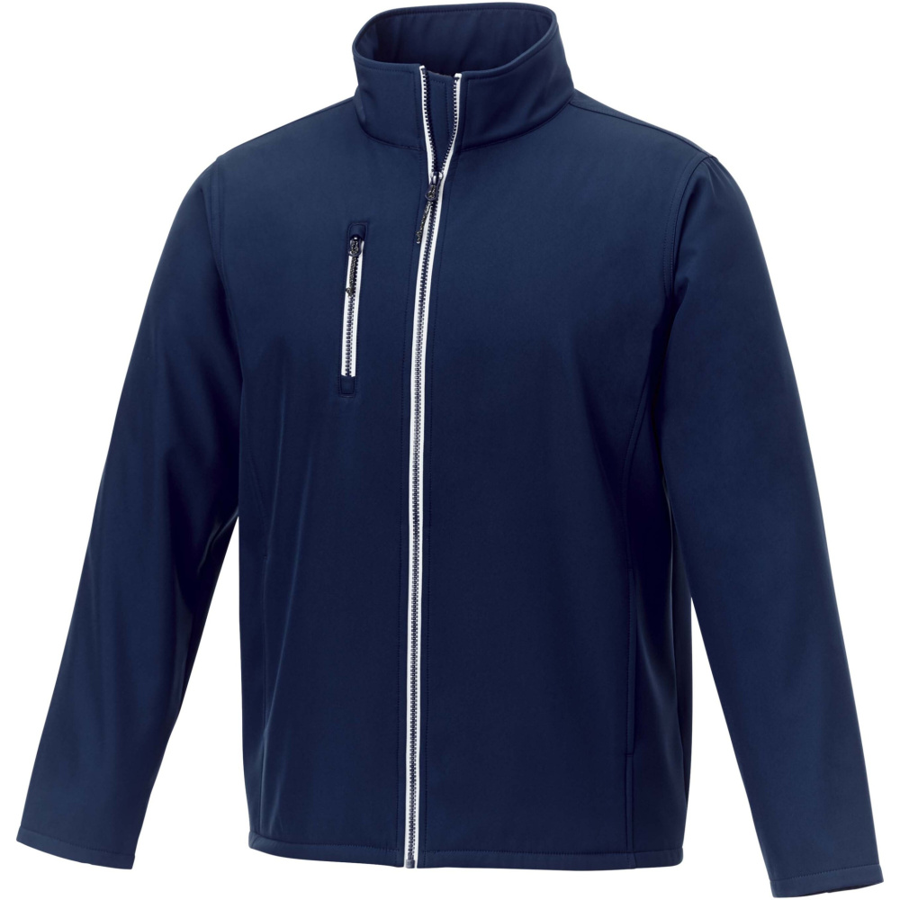 Logo trade corporate gifts picture of: Orion men's GRS recycled softshell jacket