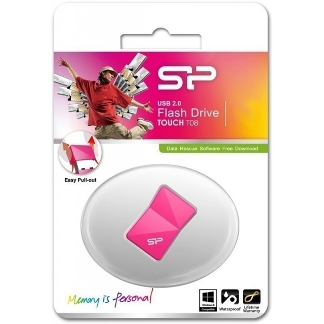 Logotrade reklaamkingi foto: Mälupulk ilus roosa Silicon Power T08 64GB