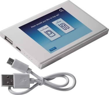 Logotrade reklaamtooted pilt: Powerbank 2200 mAh with USB port in a box, valge