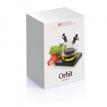 Logo trade ärikingituse pilt: Salatikomplekt Orbit õli & äädikas, must