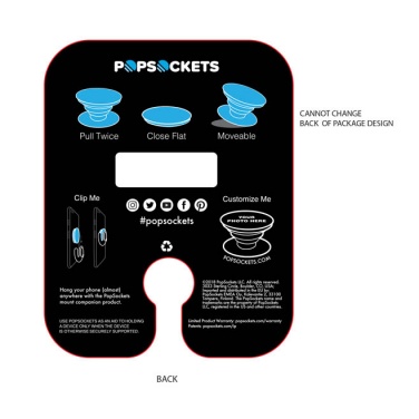 Logo trade firmakingi pilt: PopSocket-i  komplekt ComboPack, musta värvi