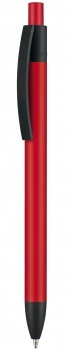 Logo trade reklaamkingituse pilt: Pastapliiats Capri soft-touch, punane