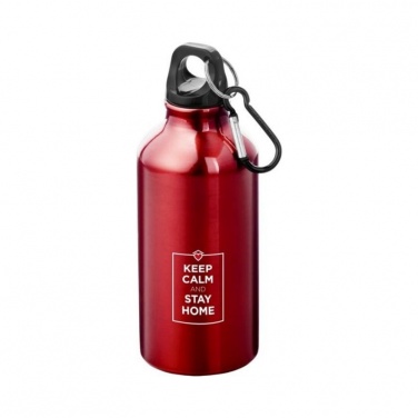 Logotrade meene foto: Karabiiniga joogipudel, punane