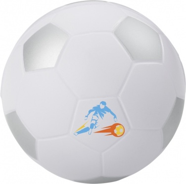 Logotrade reklaamkingituse foto: Stressipall jalgpall, hõbedane