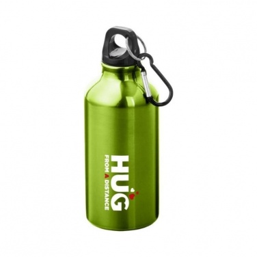 Logotrade ärikingid pilt: Karabiiniga joogipudel, roheline