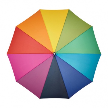 Logo trade ärikingi pilt: ##Vikerkaarevärvides ALU light10 tuulekindel vihmavari