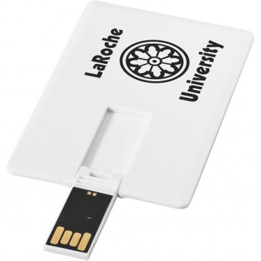 Logo trade reklaamtoote pilt: Õhuke kaardikujuline 4GB USB-mälupulk