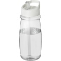 H2O Active® Pulse 600 ml tilaga kaanega spordipudel, Läbipaistev / valge