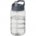 H2O Active® Bop 500 ml tilaga kaanega spordipudel, Läbipaistev / Tormihall