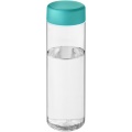 H2O Active® Vibe 850 ml keeratava korgiga veepudel, Läbipaistev / Aqua sinine