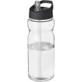 H2O Active® Base Tritan™ 650 ml tilakaanega spordipudel, Läbipaistev läbipaistev / ühtlane must