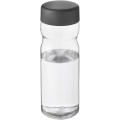 H2O Active® Base Tritan™ 650 ml keeratava korgiga veepudel, Läbipaistev läbipaistev / hall