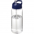 H2O Active® Octave Tritan™ 600 ml tilakaanega spordipudel, Läbipaistev selge / sinine