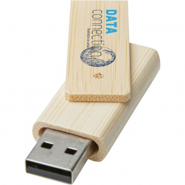 Logo trade firmakingituse pilt: Pöörake 4 GB bambusest USB-mälupulka