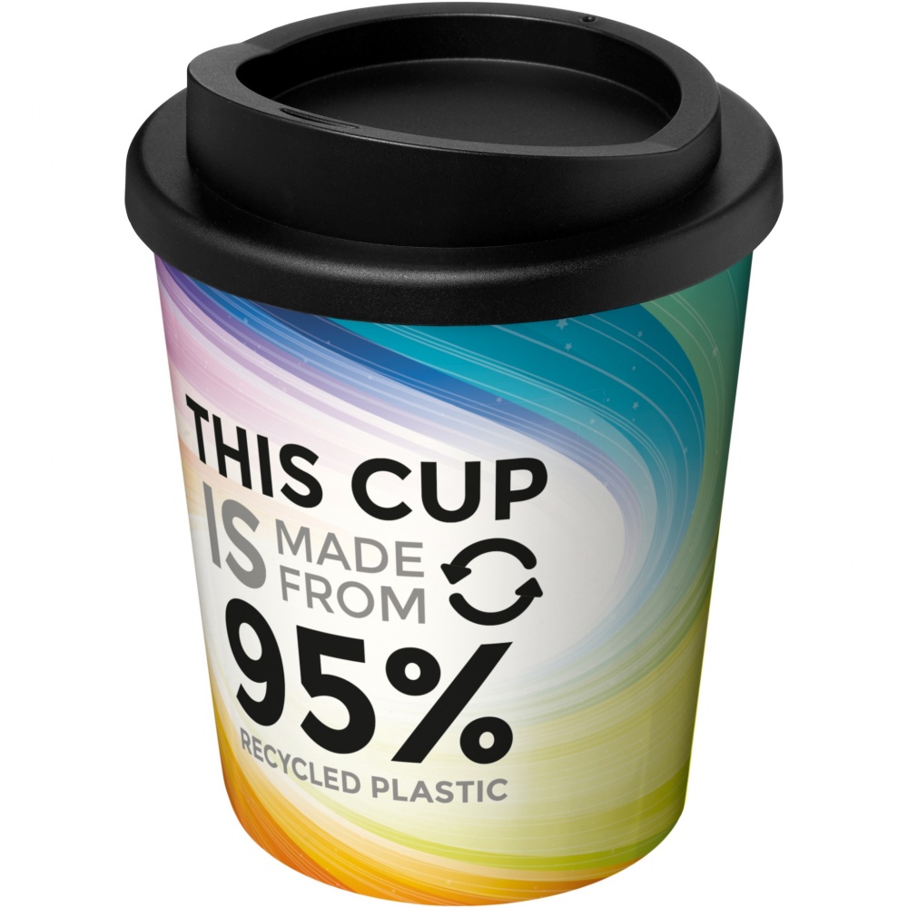 Logo trade firmakingi pilt: Brite-Americano® Espresso Recycled 250 ml isoleeritud trummel