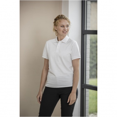 Logo trade meened foto: Emerald lühikeste varrukatega unisex Aware™ taaskasutatud polo