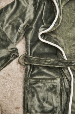 Logotrade reklaamtoote foto: VINGA Louis luksuslik plüüsist hommikumantel, suurus S-M