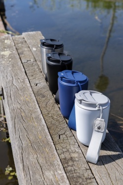 Logo trade firmakingi pilt: Cuppa RCS terasest vaakum termoskruus koos randmepaelaga