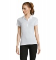 PASSION WOMEN POLO 170g, Valge