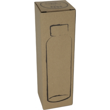 Logotrade ärikingi foto: Klaaspudel Klagenfurt roostevabast terasest korgiga 500 ml