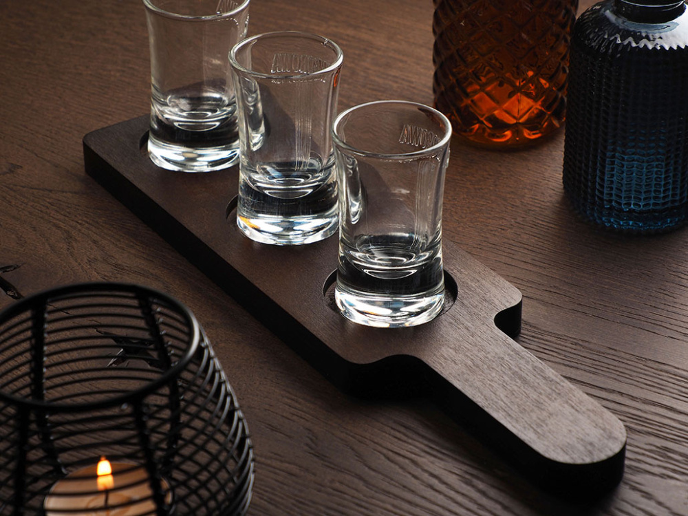 Logotrade reklaamkingi foto: Puidust 3 Shot Serving Board 1863121