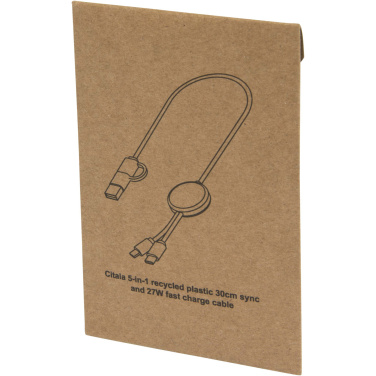 Logo trade ärikingid foto: Citala 5-in-1 taaskasutatud plastist 30 cm kiirlaadimiskaabel